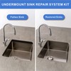 Wdwlbsm 4Pcs Undermount Sink Brackets Sink Repair Kit Adjustable Undermount