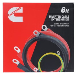 Cummins CMNIKT4 Installation Cable Kit for 4000 Watt and 5000 Watt Inverters 6ft Extension Cables with Ring Terminals