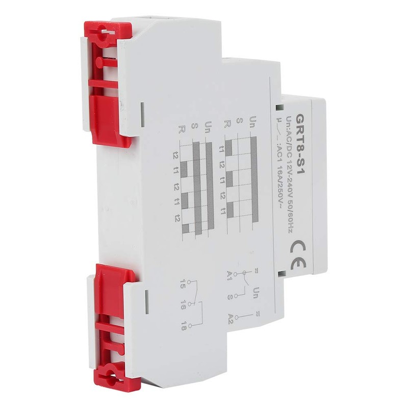 GRT8-S1 Asymmetric Cycle Timer, AC/DC 12V~240V SPDT Relay Electronic Repeat