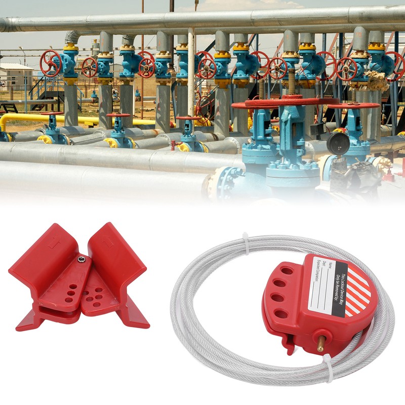 Cable Lockout Adjustable Design Corrosion Resistant Sturdy Durable Security Cable