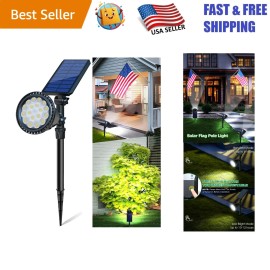 Solar Landscape Spotlights - 2-in-1 Adjustable Brightness for Gardens