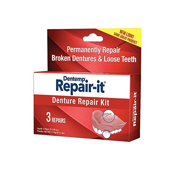 D.O.C. Repair-It Advanced Formula Denture Repair Kit 3 ea (Pack of 4)