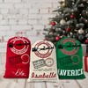 NACRE APPAREL Christmas Jumbo Santa Sack Custom Name Santa Claus