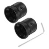 MECCANIXITY 2PCS Aluminium Potentiometer Knobs 1/4" x 5/8", Universal Top