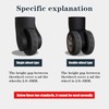 DINTSTYLE 4Pcs Luggage Wheel Covers, Suitcases Wheel Covers, Silicone Luggage