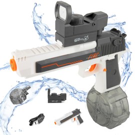 LEZKIDOL Electric Squirt Gun Toy for Kids Age 3-8, Automatic Water Gun Toy for Boys Girls, Water Soaker Gun Toy Blaster Water Squirters for Summer Swimming Pool Party Beach Outdoor Activity