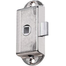 Gedotec Piccolo-Nova Beard Swivel Bar Lock Square Inter Design Screw-On Lock for Wardrobe Diameter: 15 mm Stop: DIN Right Made in Germany 1 Piece Furniture Lock without Square