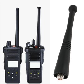 EMSea 2pcs M6 SMA-F Radio Stubby Antenna UHF 764-870MHz Compatible with Motorola APX1000 APX4000 APX6000 HT1000 JT1000 PR1500 MT1500MT2000 MTS2000 MTX800 Walkie-Talkie 3.5"