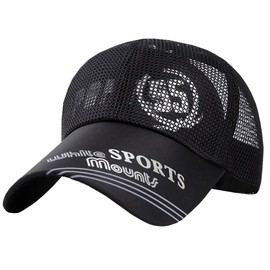 BUZZxSELECTION 55 CAP025 Mesh Cap, Hat, Stylish, Running, Golf, Sports, Men's