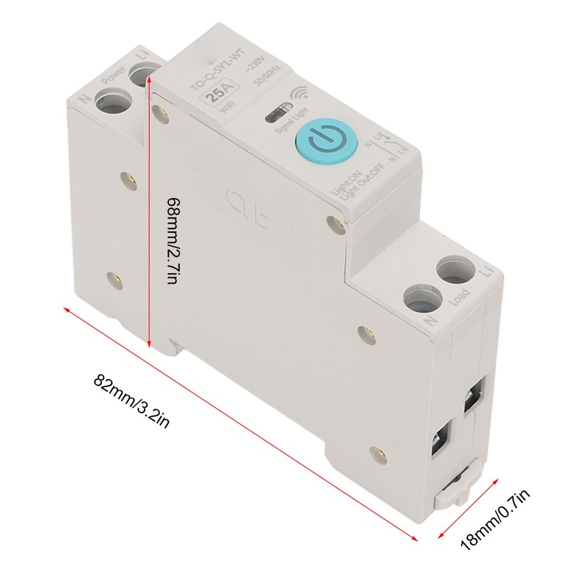 WIFI Smart Switch Breaker Wireless Phone Remote Control DIN35 Rail