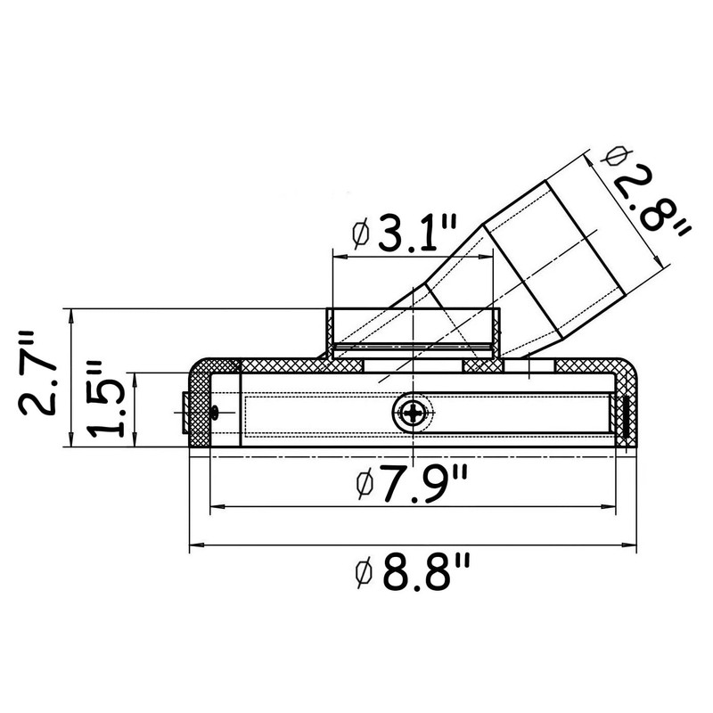 7" Polyurethane Dust Shroud for Angle Grinders & Grinding Wheels