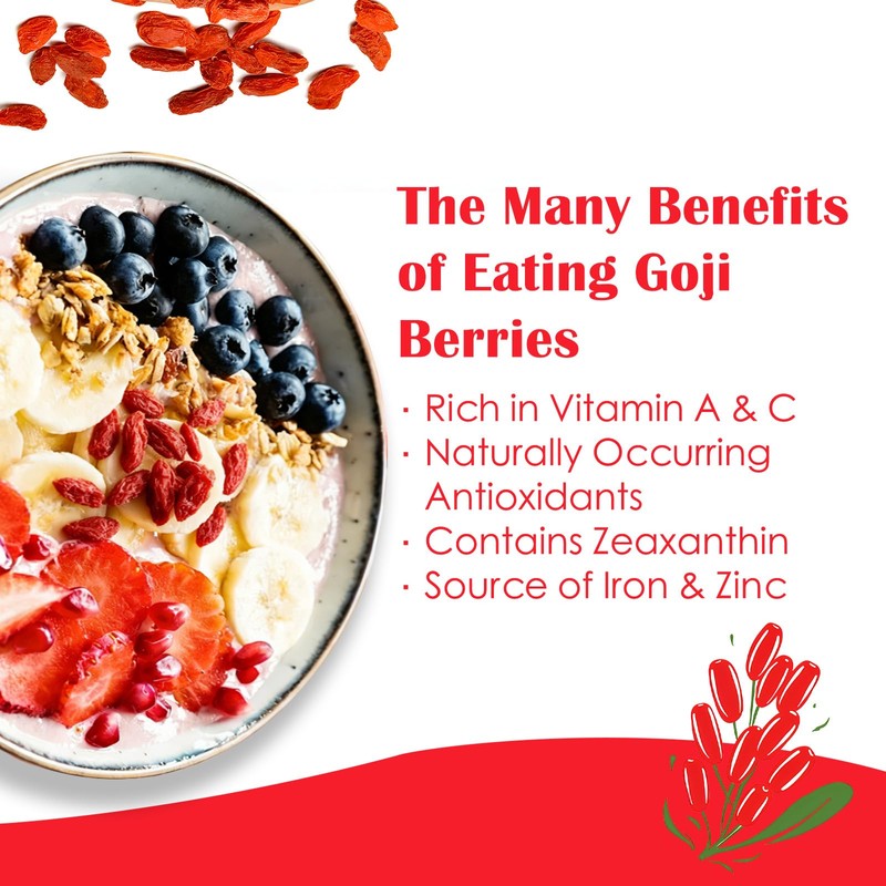 MKSDDF Dried Goji Berries, Unsulfured Wolfberries, 7.05 oz/200g