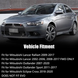 RiAiCiING Adjustable Rear Bearing Camber Arm Kit Compatible with 2002-2006 2008-2017 Mitsubishi Lancer (Red)