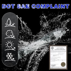 PIT66 LED 3rd Brake Lights Compatible with 2001-2004 Nissan Frontier Rear High Mount Stop Parking Lights Assembly Third Brake Cargo Lamps White housing Smoky Lens