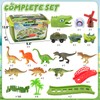 ORPER Toys 186 Pcs Dinosaur Race Track Set Toys for
