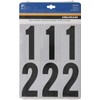 Hillman 843445 Reflective Adhesive Mailbox Number Pack, 3", Black and