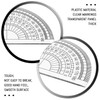 15-Piece Semicircular Protractor, Plastic Transparent Protractor, Student Painting Tools, 180-Degree