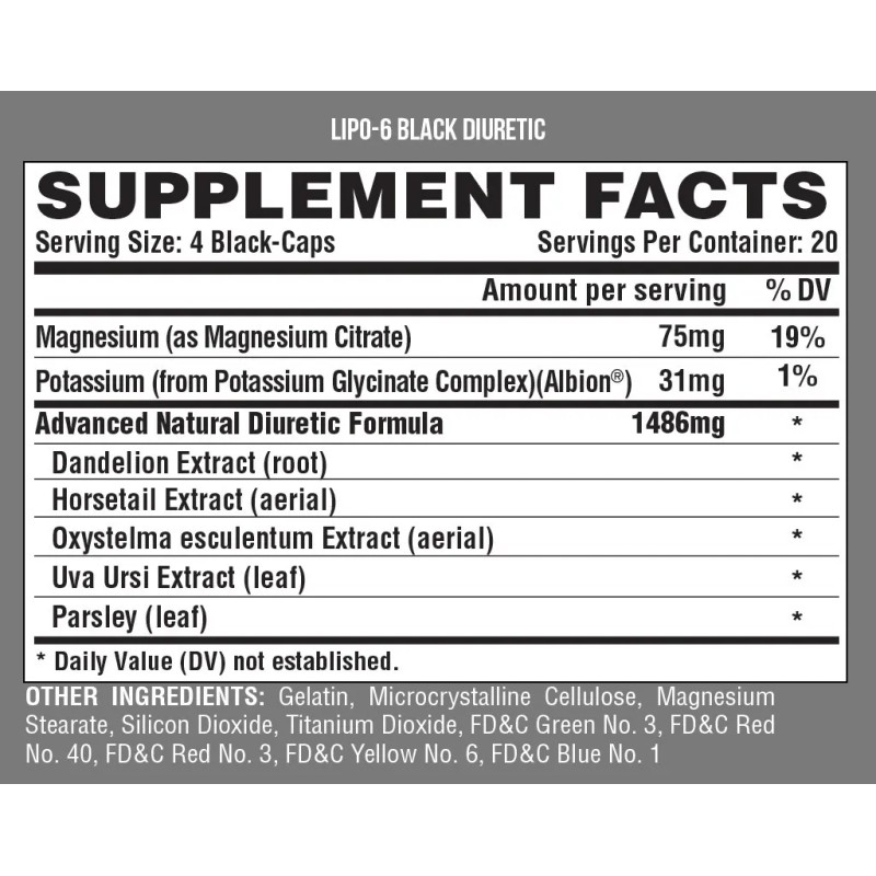 Nutrex Research - Lipo-6 Black - Diuretic Termognico - 80