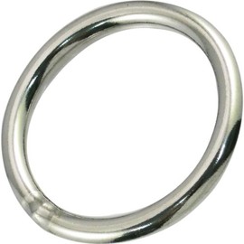 Himejiya Stainless Steel Round Ring (Inner Diameter: 2.0 inches (50 mm)) R-8x50