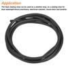 sourcing map Foam Rubber Weather Seal Strip, 6mm(0.24") Diameter x