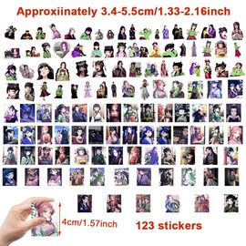 Apothecary Diaries Stickers, Diaries The Pharmacist Stickers, Waterproof Party Accessories for Children, Bicycles, Luggage, Computer, Skateboard, Car, Motorcycle, Waterproof Stickers, Pack of 123