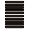 WOLMIK 10pcs Black Reflective Stickers, 8 x 1 cm Reflective