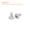 sourcing map ST2.3x6mm Phillips Pan Head Self-tapping Screw with Washer,