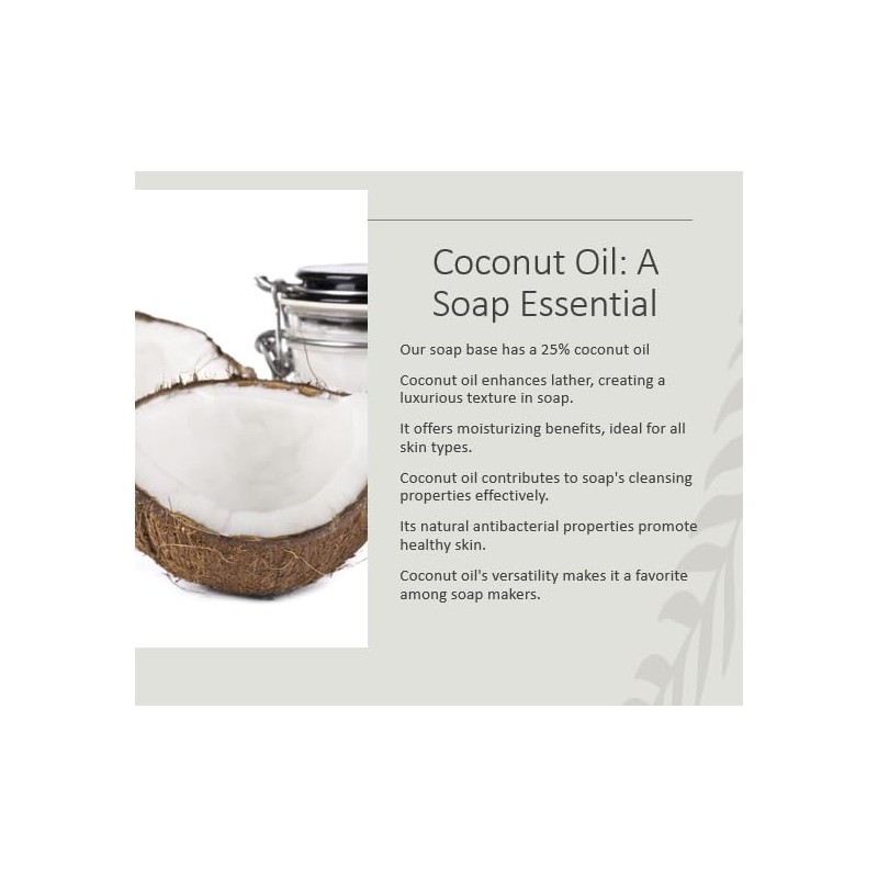 Hademade Coconut and Shea Butter Artisan Soap with Essential oil.