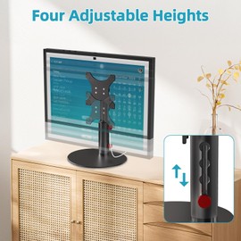 Letlar Adjustable Stand for Show 21/15, Tiltable Table Holder, Sturdy Aluminum Alloy, Smooth Angle Adjustment, Durable Desktop Bracket for Show 15 2nd Generation, Four Degree Height Device (Black)