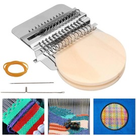LFMUDNE 14 Hooks Small Loom-speedweve Type Weave Tool, Convenient Small Weaving Kit for Beginners Quickly and Easily Mending, Hand Weave Tool,DIY Beautiful Weaving Arts on Clothes