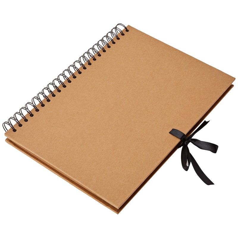 Artemio Scrapbooking Spiralalbum A4 Kraft, Kraftpapier, 23,5 x 3 x