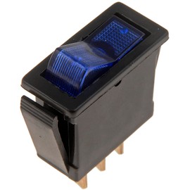 Dorman 85922 Electrical Switches - Rocker Switch - Rectangular Style - Blue Glow Universal Fit