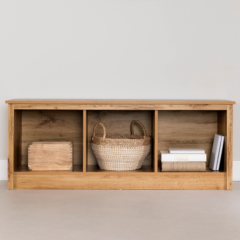 South Shore Fernley Bench with Storage, Nordik Oak