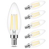Cotanic Dimmable E12 Candelabra LED Bulbs, 60W Equivalent,4000K Daylight,600LM Ceiling
