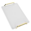 Decorative Tray Elegant Exquisite Texture Ergonomic Serving Tray with Handles