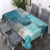 Walmsco Tablecloth Blue Gray Painting Decor For Dining Room Kitchen
