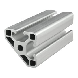 8020, 40-4045-Lite, 40 Series, 40mm x 40mm 40x40 T-Slotted 45 Degree Quarter Round Aluminum Extrusion DIY Extruded Arc Linear Slot Bar Rail 80/20 (Clear Anodize, 305mm Long)