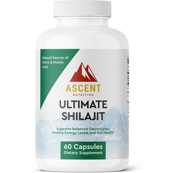 Ultimate Shilajit – 60 Capsules with Natural Fulvic & Humic