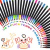 JOYIT Children's Felt Tip Pens, Watercolour Pencils with Two Tips,
