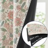 jinchan Nursery Curtains 95% Blackout Pink Floral Curtains for Girls