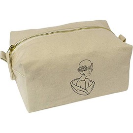 '1920s Lady' Canvas Wash Bag/Makeup Case (CS00002848)