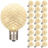 Novelty Lights 25 Pack G40 LED Replacement Bulbs, E12 LED