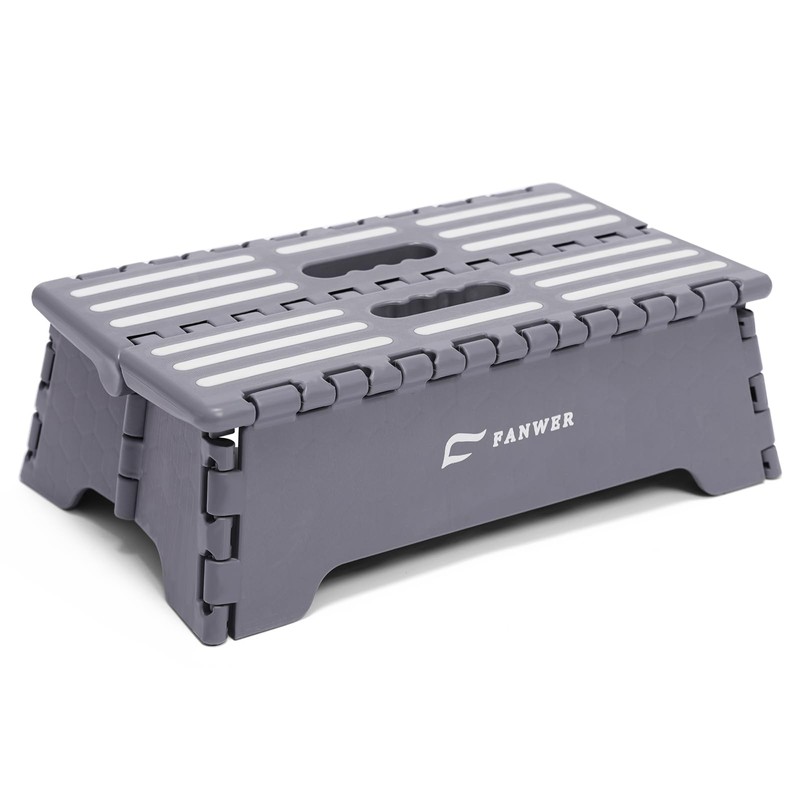 Fanwer 5 inch Portable Folding Step Stool - Safe &
