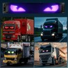 Devil Eyes Light for Cars, 52.4''x7.6'' Extra Large Flexible LED