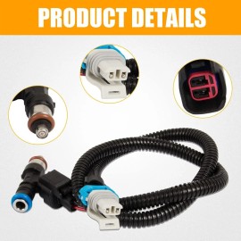 Cahuczlhoz For polaris RZR Ranger 800 2011-14 Fuel Injectors & Harness PAIR 1204318 1204319