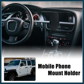 TUCKBOLD Multi Functional Phone Holder Radio Holder Mount Bracket 2 in 1 Bolt on Stand Bracket for Jeep Wrangler TJ 1997-2006 Automotive Parts