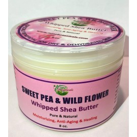 Mine Botanicals Sweet Pea & Wild Flower Whipped Shea Butter 8 oz