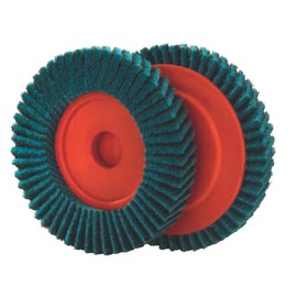 Polishing Wheel / Disc - 115 x 22,23 / For Angle Grinder - Grit Fine / Serrated Lock Washer