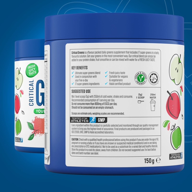 Applied Nutrition Critical Greens Bundle - Super Greens Powder, Boost