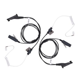 LEIMAXTE APX 6000/4000/8000 XPR 7550/7550e XPR 6350/6550/7350e/7580e Earpiece Headset for Motorola Radio with Acoustic Tube and PTT Mic (2 PCS)